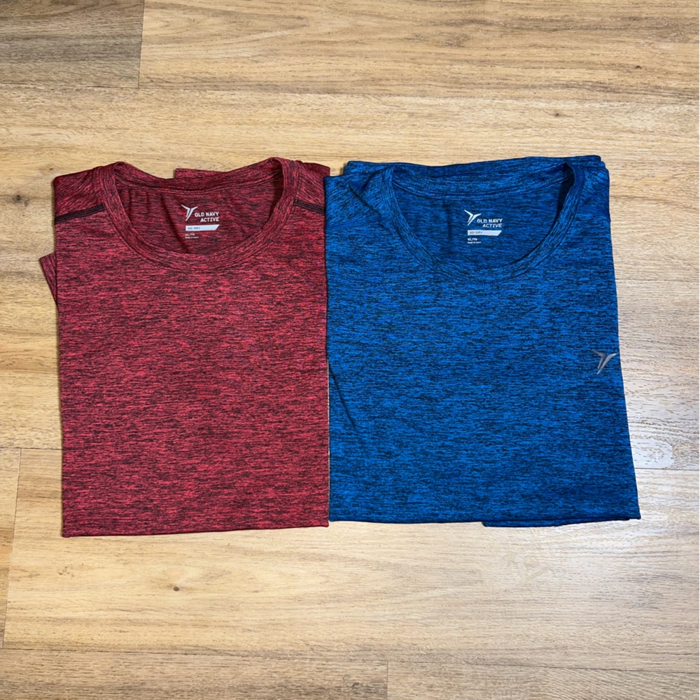 Old Navy active Red and Blue Tees pack of 2 Size: XL